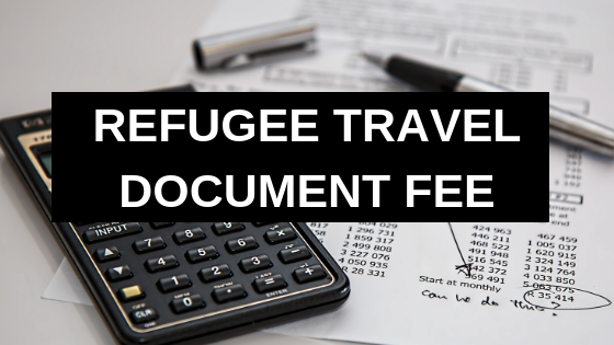 Refugee Travel Document Fee